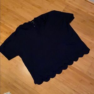 Jcrew Scallop Sweater